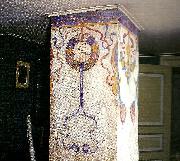Carl Larsson dekorativ utsmyckning pa skorstensstock pa spadarvet oil painting reproduction